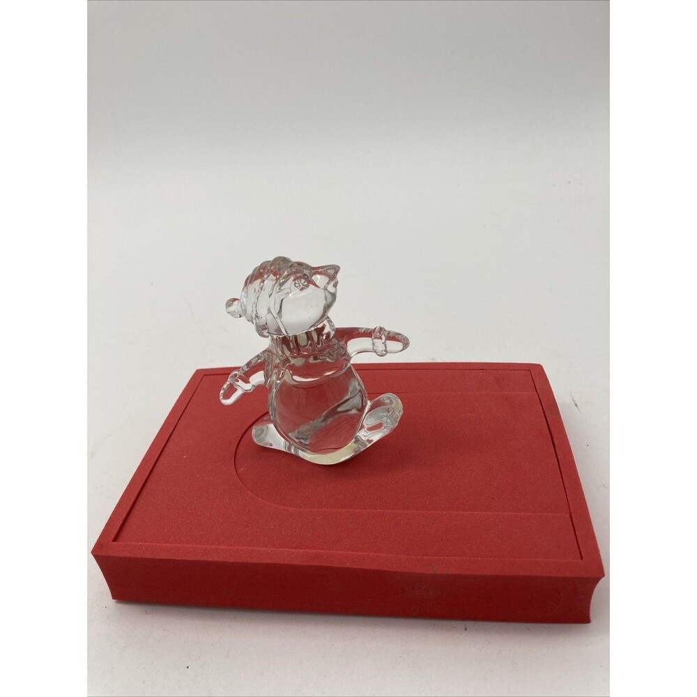 VINTAGE PRINCESS HOUSE ROCKING PENGUIN FIGURINE LEAD CRYSTAL GLASS GERMANY tp